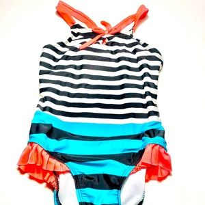 Cat & Jack Striped One Piece Bathing Suite